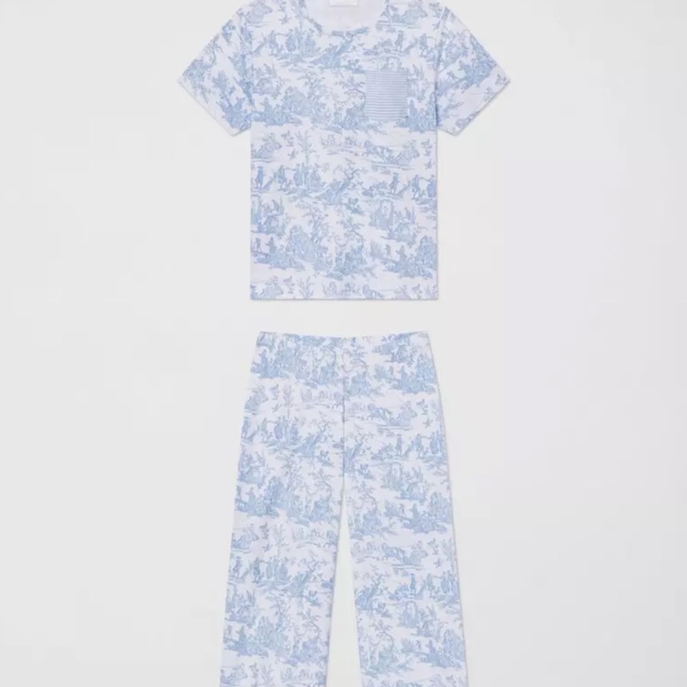 LAKE x Brooks Brothers Toile Pajama set